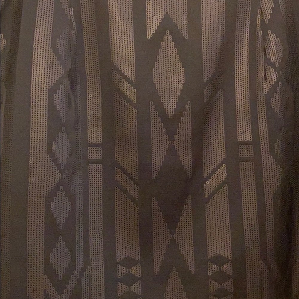H&M black embossed print skirt